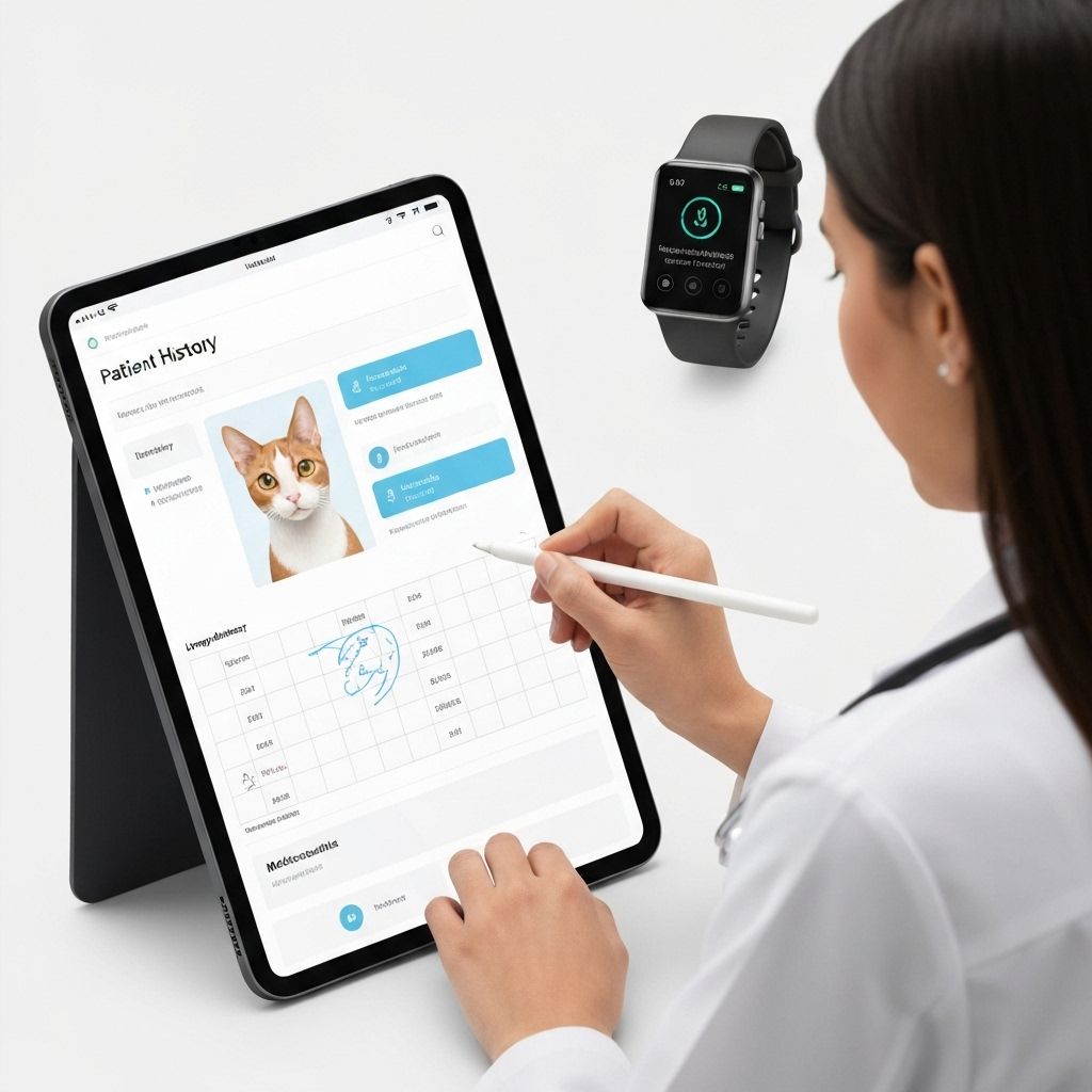 Digital veterinary records on modern devices